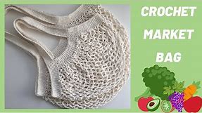 Crochet Market Bag! Reusable, Washable, Fun!