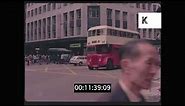 1975 Hong Kong, Busy Street Scenes, Public Transport, Pedestrians, 35mm
