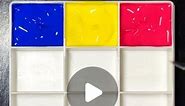 Jinro【見てて気持ちいい】 on Instagram: "With red, blue, and yellow, there is no color can't make! #asmr #colormixing #colortheory #paintmixing #satisfying #guessthecolor"