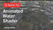 Blender Quick Tip: Realtime Animated Water Shader In Blender
