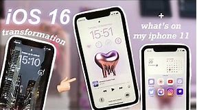 📲 iOS 16: customize with me + what's on my iphone 11 (updated)