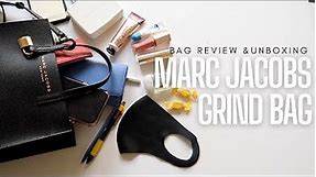 MARC JACOBS MINI GRIND TOTE REVIEW | Unboxing | What's in My Bag | Contemporary Luxury Bag Brands