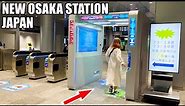 🇯🇵Visiting Japan's Most Futuristic Station || Brand New Osaka Station Face-Recognition Ticket Gate