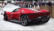 Ferrari SP3 Daytona - V12 Engine SOUNDS & Accelerations!