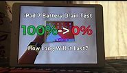 iPad 7th Gen Battery Drain Test | How Long Will it Last? | TheBestIsRandom