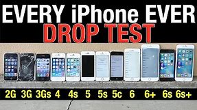 iPhone 6S Plus vs 6S vs 6 Plus vs 6 vs 5S vs 5C vs 5 vs 4S vs 4 vs 3Gs vs 3G vs 2G Drop Test!