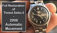 Full Restoration of Ladies Seiko 5 - 2906 Automatic Movement