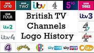 British TV Channels Logo History
