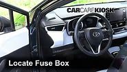 Interior Fuse Box Location: 2019 Toyota Corolla SE 1.8L 4 Cyl. Hatchback