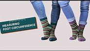 Measure foot circumference for handmade socks - quick tutorial