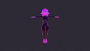 Vrchat Slime Girl (mesh only, Blend file) - Download Free 3D model by littlebunnywoowoo