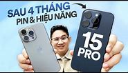 Review iPhone 15 Pro sau 4 tháng: Hiệu năng và pin với iOS 17.3!