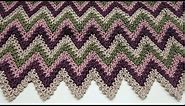 EASY Beginner Friendly Crochet Chevron Blanket - To Earth From The Skies