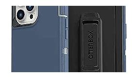OtterBox iPhone 13 Pro Max & iPhone 12 Pro Max Defender Series Case - FORT BLUE, Rugged & Durable, with Port Protection, Includes Holster Clip Kickstand