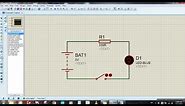 Proteus For beginners Tutorial#1 - Circuit designing, Simulation, and Voltage measuring