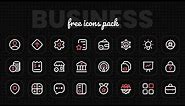 Free Business Icons Pack for PowerPoint