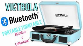 The Victrola BT Suitcase Turntable! Unboxing & REVIEW!
