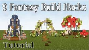 Minecraft Fantasy Decor | How to Decorate a Fantasy / Cottagecore Build