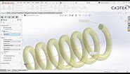 SolidWorks - How to model a Dynamic Spring