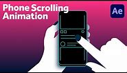 Phone Scrolling Animation in After Effects | Tutorial