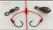 One of the best ways ever how to make a fishing chain with two separate hooks
