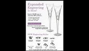 Waterford Crystal Engraved Wedding Flutes