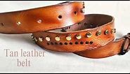 Em Zee men's Formal studded leather belt