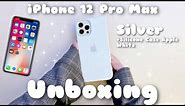 iPhone 12 Pro Max SILVER 512GB + Apple Silicone Case with MagSafe White Unboxing Experience