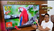 Hisense A7K 55" 4K 120Hz Google TV Unboxing... only 39,999 Rs 🤯🔥