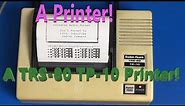 Looking at the TRS-80 TP-10 Printer