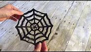 How to make a spider web out of paper