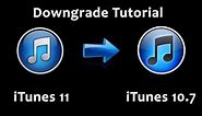 How to Downgrade iTunes 11 to 10.7