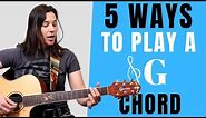 5 Ways To Play A G Chord On Guitar - Easiest to Hardest