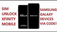 SIM Unlock Xfinity Mobile Samsung Galaxy Devices via Unlock Code!
