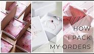 How I pack my Etsy orders. Jewelry packaging ideas