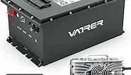 VATRER POWER 48V 105Ah Lithium Golf Cart Battery, Built-in Smart 200A BMS, with Touch Monitor & Mobile APP, 4000+ Cycles Rechargeable LiFePO4 Battery, Max 10.24kW Power Output, Perfect for Golf Carts