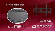 How to Install Your SANUS VMPL50a TV Mount