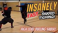 INSANELY Fast Sword Fighting! High Level Dueling Saber!
