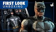 Hot Toys Batman Tactical Batsuit Justice League Figure Unboxing | First Look