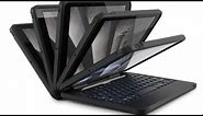 ZAGG Rugged Book Detachable Case and Magnetic-Hinged Keyboard for iPad - Black