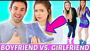 BOYFRIEND BUYS OUTFITS FOR GIRLFRIEND ! Couples Christmas Outfit Shopping Challenge