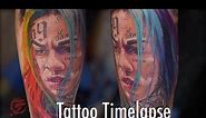 Tattoo Time lapse | Tekashi 6ix9ine Tattoo | Hyper Realistic Tattoo