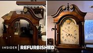 Restoring An English Grandfather Clock From The 1800s | Refurbished | Insider