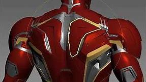 Iron man mk 45 mark XLV back under flap suit armor details 3d printable print file stl cosplay