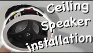 How to install in-ceiling speakers