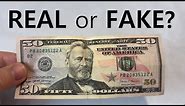 How to Tell if a $50 Bill is REAL or FAKE