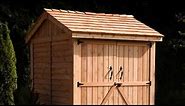 6x6 Maximizer Storage Shed with panelized cedar shingle roof option - Outdoor Living Today