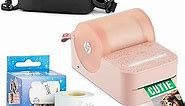 HP Sprocket Panorama Instant Portable Color Label & Photo Printer (Pink) Starter Bundle with case Zink roll