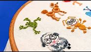 ANIMAL EMBROIDERY: Make Your Own Hand Embroidery Designs on Clothes: