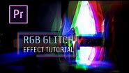 RGB GLITCH effect quick and easy! | Adobe Premiere Tutorial w/ FREE PRESET